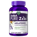ZzzQuil PURE Zzzs Melatoniin Gummies, Sleep Aid, Melatoniin 2mg, Kummel & Lavendel, Melatoniin Sleep Gummies, Sleep Aids täiskasvanutele, Wildberry Vanilla Maitsestatud, 72 Sleep Gummies