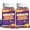 2 Pack Quercetin Gummies, 1000mg Quercetin Bromelain Zinc Elderberry, Immune & Antioxidant Support, Vegan Gummies täiskasvanutele ja lastele, 120 Count