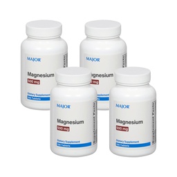 Major Magneesium 500mg - Magneesiumoksiidi tabletid - Toidulisand - 100 Loe (4 Pack)