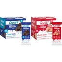 Quest Nutrition Frosted Cookies Twin Pack Bundle, Chocolate Cake 1g Sugar 11g Valk 2g Net Carbs ja maasikakook 1g Suhkur 10g Valk 2g Net Carbs, Gluteenivaba, 16 küpsist Iga