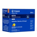 Trace Minerals Hydro Pak Keto - Elektrolüütide täiendamise Joogi Segu - 1000 mg Kaalium Plus 70 Toetab Energiat, Püsivust Ja Hüdreerimist - Maasika Lemonaadi Maitse – 30 Servingut