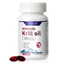 Antarktika krillõli 1200 mg ühe serveerimise kohta, 120 kiiravat softgeeli Omega-3 EPA DHA-ga, astaksantiin ja fosfolipiidid, elavhõbedavaba, ilma südame, liigeste ja aju tervise kala järelmaitseta