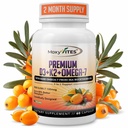 MoxyVites Vitamiin D3 K2 5000 RÜ – kõrge imendumine D3 + K2 MK-7 koos Sea Buckthorn Oil & Omega-7 – Luu, südame ja immuunsuse tugi naistele ja meestele – 60 vegankapslit