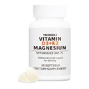 Vitamiin D3 K2 5000 IU Softgels Magneesiumilisandiga - & 120mcg MK-7 K2 luude tervise ja immuunsuse toetamiseks - GMO-välised ja gluteenivabad softgelid MCT õliga - 30 Softgel