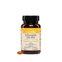 NatureWise Vegan Vitamiin D3 + K2 orgaanilise kookospähkli MCT õliga - looduslik D3 5000IU + looduslik K2 100mcg - suure imendumisega luu toetus - soja & gluteenivaba - USA Valmistatud - 30 Softgels [30-päevane pakkumine]
