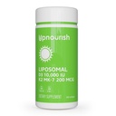 UpNourish Liposomal D3 K2 Vitamiin 10000 IU D3 ja K2 MK-7 200 mcg - 365 Vitamiin D3 k2 (vitamiin D3 con K2) Mini Softgels - lihtne neelata K2 D3 vitamiinilisandi