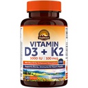 Vitalitowni D3-vitamiini K2 lisand, D3 5000 RÜ, vitamiin K2 MK-7 100 mcg, mitte-GMO, gluteeni ja soja, luude, hammaste, immuunsuse ja südame tervise jaoks, 120 Softgels