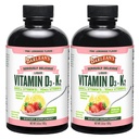 Barlean's Pack 2 Vitamiin D3 + K2 Vedel täiendus lastele ja täiskasvanutele, 5000 IU D-vitamiini, roosa Lemonaad, Non-GMO, Gluteen ja piimavaba, 5,6 oz Iga