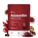 10 in 1 Astaksantiin 12 mg toidulisandeid, 4 kuu pakkumine, astaksantina antioksüdant värskest Haematococcus Pluvialis'est, sisaldab lükopeeni, viinamarjaseemneid, E-vitamiini ja rohkem toetab silma, liigeseid, naha tervist