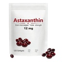 Astaksantiin 12mg, 120 Softgels, Max Tugevus Antioksüdant kookosõli, looduslik valem, kõrge imendumine silma ja naha toetamiseks, looduslik valem, mitte-GMO, gluteenivaba