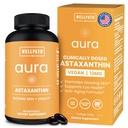 WellPath Astaxanthin 12mg Softgets | Vegan Astaksanthin Toidulisandid Mikrovetikatest | Antioksüdandid naha hüdratsiooni, elastsuse ja silmade tervise jaoks | Mitte-GMO, valmistatud USAs, 2 kuu pakkumine