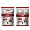 Astaksantiin 12 mg softgels | looduslik vetikatest saadud botaaniline ekstrakt (Haematococcus pluvialis) | Kerge neelamine, mitte-GMO, 120 loend koti kohta (2)