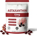 Astaksantiin 12mg, 120 Softgels, looduslik mikrovetikate allikas, mitte-GMO gluteenivaba, 4 kuu pakkumine