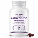 NutraWell Astaksantiin 12mg, kookosõli, antioksüdantide tugilisandiga, mitte-GMO, gluteenivaba, 60 Softgels