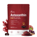 VivoNu astaksantiin 12 mg toidulisandeid, 240 Softgels, Fresh Haematococcus Pluvialis 10 in 1 Astaksantiin Antioksüdandid Toidulisandid, toetab silma, nahka, liigest, aju, südant ja immuunsüsteemi Tervis
