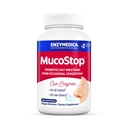 Enzymedica, MucoStop, Natural Enzyme Supplement, leevendab hooajalist või juhuslikku ummistust, toetab kerget hingamist, 48 krahv