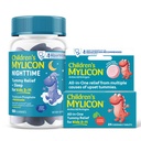 MYLICON Tummy Relief for Kids Bundle, Daytime Tummy Relief Tablets + Öised kummikud melatoniiniga