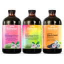 Serene maitsetaimed Soursop Bitters Vedel, Segatud Marjad ja Musta Seemne Kolmikkomplekt – Orgaaniline Taimne Guanabana Seedetrakti Tugi & Immune Health – Vegan, Non-GMO – 48 oz (16 oz iga), 3 Pack