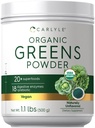 Carlyle Organic Greens Powder | 17,6 oz Supplement | Leevendab juhuslikku gaasi, ebamugavust ja puhumist | 20+ supertoiduga, 18 seedeensüümiga ja prebiootikumidega | Vegan, GMO-vaba ja gluteenivaba