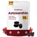 15mg astaksantiini | 240 Softgels | Astaksantiini toidulisandid | 8 kuu pakkumine | Antioksüdandid, silmade ja naha tervis | Siseringlus | Mitte-GMO, Gluteenivaba, Sojata