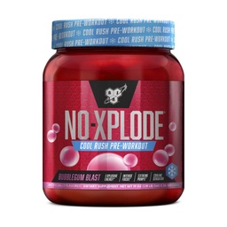BSN N.O.-XPLODE Cool Rush Pre Workout Powder, Preworkout Energy Supplement for Men and Women with Kreatiin and Beta-Alanine, New Maitse: Bubblegum Blast, 30 Servings