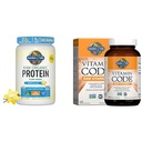 Eluaed Orgaaniline Vegan Vaniljevalgu pulber 22 g - vitamiini kood C-vitamiin 120 kapslid Bundle