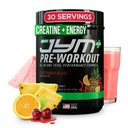 JYM Supplement Science Pre JYM Plus Fruit Punch Pre-Workout Powder, Amino Nitraadid, Kreatiin, Betaiin, Nootropics, BCAA, meestele ja naistele, 30 Servings