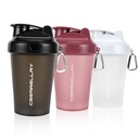 3 Pack Shaker pudelid valgusegud, 17 oz väike valgu Shaker pudel käepidemega, jõusaali Shaker Cup koos segamispalliga eeltreeninguks, BPA-vaba ja nõudepesumasina ohutu (must, valge, roosa)