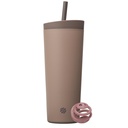 BlenderBottle 2-in-1 Isoleeritud roostevabast terasest Shaker Tumbler, Swig Leakproof Lid, Straw, BlenderBall, BPA Free, Protein Shakes, Smoothies, And Pre Workout, 24 oz, Brown (Cocoa)
