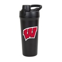 FANMATS NCAA 26 oz Stainless Steel Shaker Bottle – Leak-Resistant Flip-Top Lid | Sleek Team Design | Sisseehitatud segamisekraan