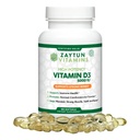 Zaytun Halal Vitamiin D3 5000 RÜ, 180 Mini Softgels, Toetab Luud, Tervislik Lihaste Funktsioon Ja Immuun, Premium D Vitamiin Saflooriõli, 6 kuud Pakkumine, Mitte-GMO, Gluteenivaba, Valmistatud USAs