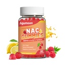 NAC Gummies 800mg täiskasvanutele ja 400mg lastele, NAC-lisa N-atsetüültsüsteiin, suhkruvaba - 60 Vegan Gummies, Antioksüdant täiendus, immuuntoetus