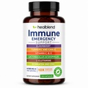 healblend 10 in 1 Immune Support Supplement Booster Elderberry, Tsink, Echinacea, Kurkum, Lactobacillus Acidophilus, täiskasvanutele [120 kapslit]