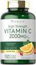 Carlyle Vitamiin C 2000mg | koos Rose Hips | 150 Caplets | Taimetoitlane, mitte-GMO, Gluteenivaba toidulisand