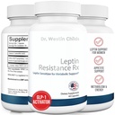 Dr Westin Childs | Leptini resistentsus Rx – looduslik leptiini sensibilisaatori lisand naistele kilpnäärme, ainevahetuse tervise, elujõu, energia, keskendumise jaoks glükosaminoglükaanidega, C-vitamiin 60 ct