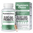 Arsti valik Bloat & Gas Probiootikum 5-in-1 Proactive Support + Daily Relief - Seedimine & Soolestiku Tervis - Taimed, seedetrakti ensüümid, Post & Prebiootikumid - Gas Relief täiskasvanutele - Naised ja mehed - 30ct