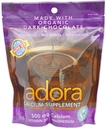 Adora Calcium Supplement Disk, Orgaaniline Tume Šokolaad, 30 Count (Pack of 12)