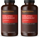 Elemendid - Kelaaditud magneesium, 240 tabletti, 270 mg ühe serveerimise kohta, magneesiumglütsinaatkelaadina, Vegan (pakk 2)