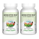 Maxi Health Quercetin 500mg kapslid - tsingi lisandid naistele ja meestele - mitte-GMO, Kosher ja gluteenivaba kvertsetiini lisandid Elderberry C-vitamiini ja tsingiga (90 Veg kapslit, pakend 2)