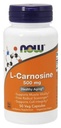 NOW Toidulisandid, L-karnosiin (Beeta-alanüül-L-Histidiin) 500 mg, tervislik vananemine, 50 Veg kapslit