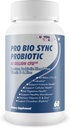 Pro Bio Sync Probiootikum 40 miljardit CFU - Premium probiootiline lisand koos immuunsüsteemi toetusega - aitab parandada soolestiku mikrobioomi - mitu kasu tervisele - seedimise toetamine, rakuline tervis, Circadian Rhythm