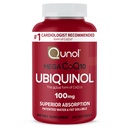Qunol Mega Ubikinol 100mg CoQ10, Superior Absorption, Patented Water and Fat Lahustuvad Natural Supplement Form of Coenzyme Q10, Antioxidant for Heart Health, 100 Count Softgels.