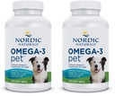 Nordic Naturals Omega-3 Pet, Maitsestamata - 120 Soft Gels - 330 mg Omega-3 Per Soft Gel - Kalaõli Koertele EPA & DHA - Soodustab Südame, Naha, Coat, & Immune Health (Pack of 2)