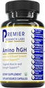 Premier Research Labs Amino HGH - HGH täiendused meestele, HGH täiendused naistele, aminohapped, L-arginiin, L-lüsiin, HGH Enhancer, inimese kasvuhormooni ja lihaste kasvu toetamine - 105 kapslit