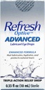 Optive Advanced Lubricant Eye Drops 0.33 OZ (Pack of 3)
