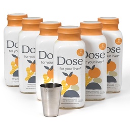 Annus teie maksa puhastamiseks Detox & remont, valmistatud orgaanilise piimaohaka lisandiga kurkumi, Dandelioni, ingveri ja oranžiga, toetab tervislikku maksafunktsiooni, 16oz pudel, 6 pakendit (6 nädala pakkumine)