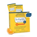 Uuritud toitained Liposomal Glutatioon (450mg) Vedel geel + C-vitamiin - Tri-Fortify - Abi loodusenergia, immuunsuse tugi & Detox - Kliiniliselt uuritud imendumiseks, oranž (20 paketti)