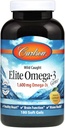 Carlson Elite Omega-3 Gems, norra, 1, 600 mg Omega-3s, pehmed geelid, 180 krahv