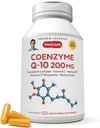 ANDREW LESSMAN Coenzyme Q-10 200 mg 180 kapslit - olulised energia tootmiseks ja optimaalseks võtmeorgani funktsiooniks, antioksüdantide tugi, vananemine, pluss B-kompleks. Kergesti neelatavad kapslid