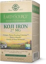 Solgar Earth Source Food Fermented Koji Raud 27mg, 30 köögiviljakapslid - kõrgem imendumine, aeglaselt vabastav raud - õrn kõhul - mitte-GMO, vegan, gluteenivaba, piimavaba, Kosher - 30 serveerimist